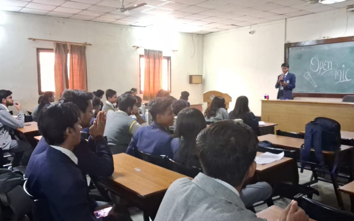 Student-Led Open Mic Event at Haridwar University, Roorkee