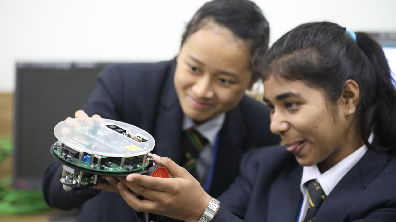 Students engaged in innovative learning